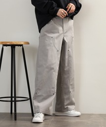ダブルニーワイドワークパンツ