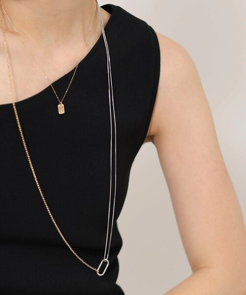 NOLLEY’S（ノーリーズ）の「【grace grace/グラスグラス】アシメMIXネックレス（ネックレス・レディース・マルチ・FREE）」の2枚目の写真