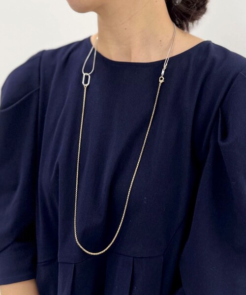 NOLLEY’S（ノーリーズ）の「【grace grace/グラスグラス】アシメMIXネックレス（ネックレス・レディース・マルチ・FREE）」の3枚目の写真