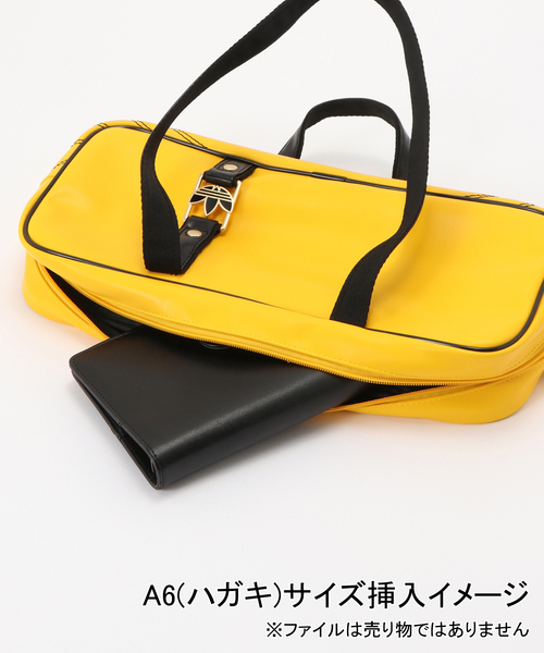 adidas Originals(アディダスオリジナルス)の「adidas originals / アディダス オリジナルス AIRLINER ELONGATED(ハンドバッグ・レディース・ブラック/イエロー・FREE)」の7枚目の写真