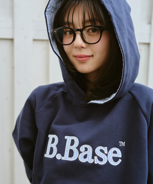 BROKEN BASE（ブロークンベース）の「B.Base Big Hood Pullover / B.Base ビックフードプルオーバー（パーカー・メンズ・ネイビー/ブラック/グレー・SMALL/MEDIUM/LARGE）」の13枚目の写真