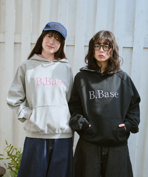BROKEN BASE（ブロークンベース）の「B.Base Big Hood Pullover / B.Base ビックフードプルオーバー（パーカー・メンズ・ネイビー/ブラック/グレー・SMALL/MEDIUM/LARGE）」の19枚目の写真
