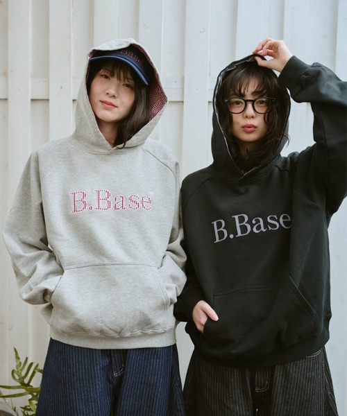 BROKEN BASE（ブロークンベース）の「B.Base Big Hood Pullover / B.Base ビックフードプルオーバー（パーカー・メンズ・ネイビー/ブラック/グレー・SMALL/MEDIUM/LARGE）」の20枚目の写真