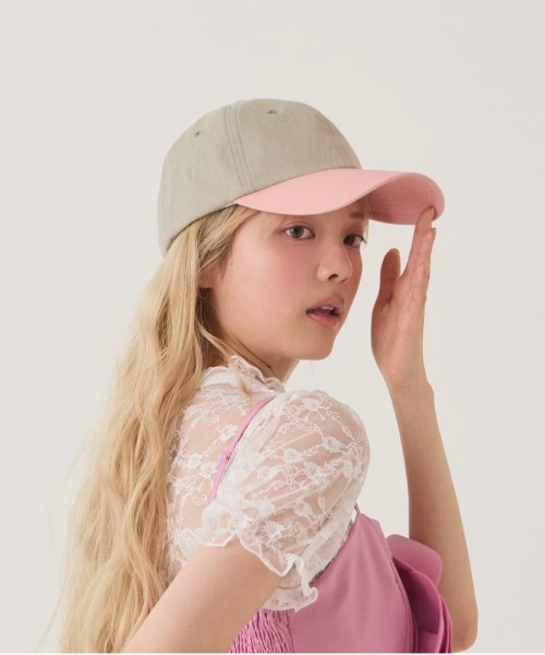 kaorinomori（カオリノモリ）の「kaorinomori  メロキャップ / カオリノモリ（キャップ・レディース・グレー/クリーム/ライトブルー・FREE）」の6枚目の写真