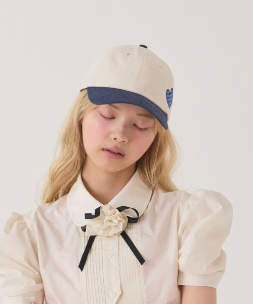 kaorinomori（カオリノモリ）の「kaorinomori  メロキャップ / カオリノモリ（キャップ・レディース・グレー/クリーム/ライトブルー・FREE）」の12枚目の写真