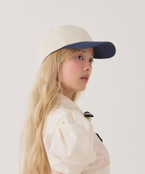 kaorinomori（カオリノモリ）の「kaorinomori  メロキャップ / カオリノモリ（キャップ・レディース・グレー/クリーム/ライトブルー・FREE）」の13枚目の写真