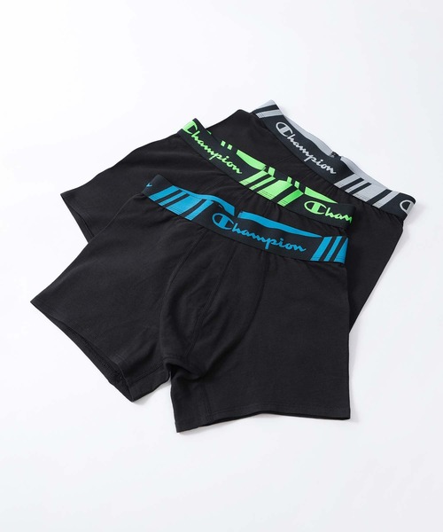 セール】【3枚セット】Champion Cotton Stretch Trunk 抗菌防臭 前閉じ