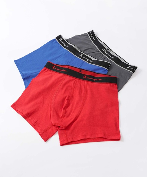 Champion(チャンピオン)の「【3枚セット】Champion Cotton Stretch Trunk 抗菌防臭 前閉じ ボクサーパンツ 95450001(ボクサーパンツ・メンズ・その他5/その他3/その他2/その他1/その他4/その他6・M/XL/L)」の2枚目の写真