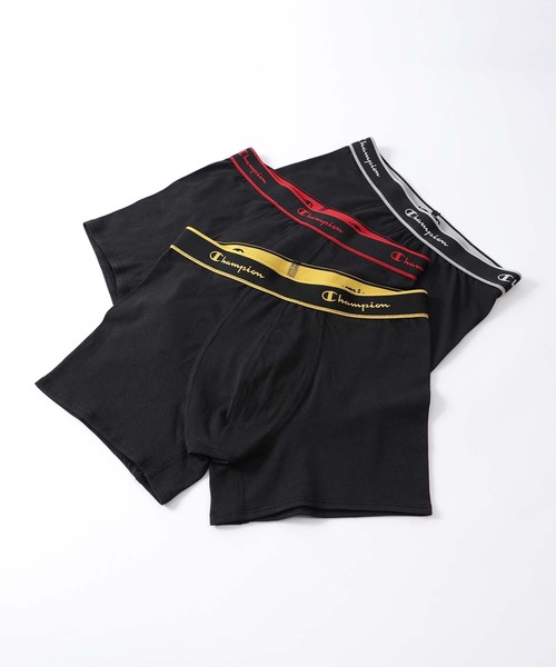 セール】【3枚セット】Champion Cotton Stretch Trunk 抗菌防臭 前閉じ