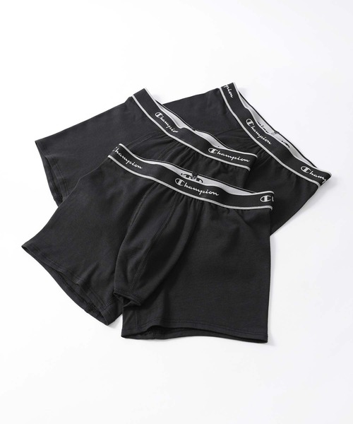 セール】【3枚セット】Champion Cotton Stretch Trunk 抗菌防臭 前閉じ
