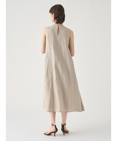JOHN SMEDLEY（ジョンスメドレー）の「リネンタックワンピース（ワンピース・レディース・ベージュ・F）」の6枚目の写真