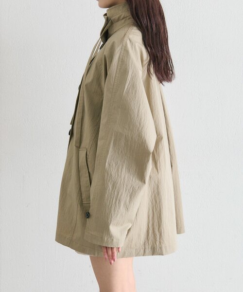 mystic（ミスティック）の「スタンドカラーミドルトレンチ（トレンチコート・レディース・ブラック/アイボリー/ベージュ・FREE）」の22枚目の写真