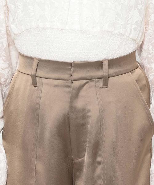 mysty woman（ミスティウーマン）の「ミリタリーサテンパンツ 660065（その他パンツ・レディース・ブラック/ベージュ/ブラウン・FREE）」の10枚目の写真