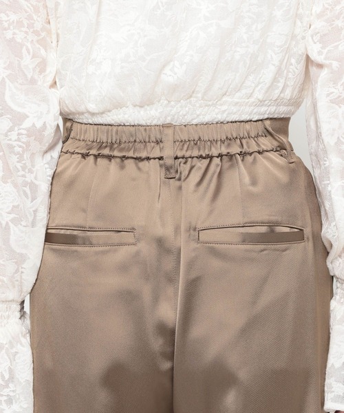 mysty woman（ミスティウーマン）の「ミリタリーサテンパンツ 660065（その他パンツ・レディース・ブラック/ベージュ/ブラウン・FREE）」の14枚目の写真