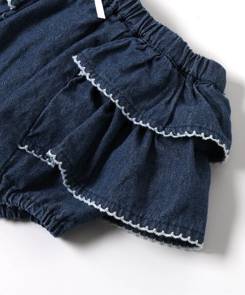 apres les cours(アプレレクール)の「ティアードフリルブルマ(その他ベビーウェア・キッズ・インディゴブルー/アイボリー・80)」の6枚目の写真