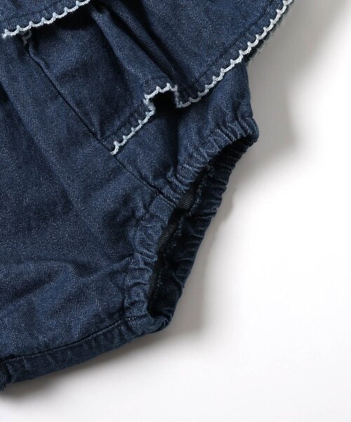 apres les cours(アプレレクール)の「ティアードフリルブルマ(その他ベビーウェア・キッズ・インディゴブルー/アイボリー・80)」の7枚目の写真