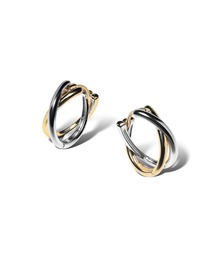 Lyvi（ライビィ）の「バイカラー / Layered Arc Hoop Pierce-Contrast Edition / 金属アレルギー対応（ピアス（両耳用））」