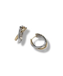 Lyvi（ライビィ）の「バイカラー / Layered Arc Hoop Pierce-Contrast Edition / 金属アレルギー対応（ピアス（両耳用））」