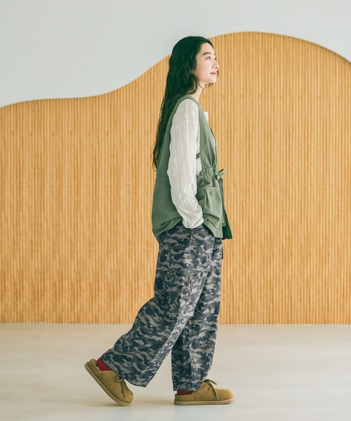 niko and...（ニコアンド）の「BOYSフィールドベスト（ベスト・レディース・カーキ/チャコール/ベージュ・FREE）」の13枚目の写真