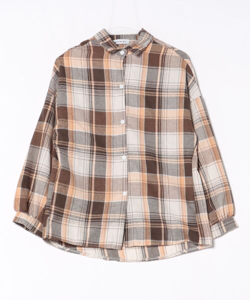 VIBGYOR（ヴィブジョー）の「レディース チェック柄シャツ(BDS)（シャツ/ブラウス・レディース・ブラウン/ブラック・FREE）」の13枚目の写真