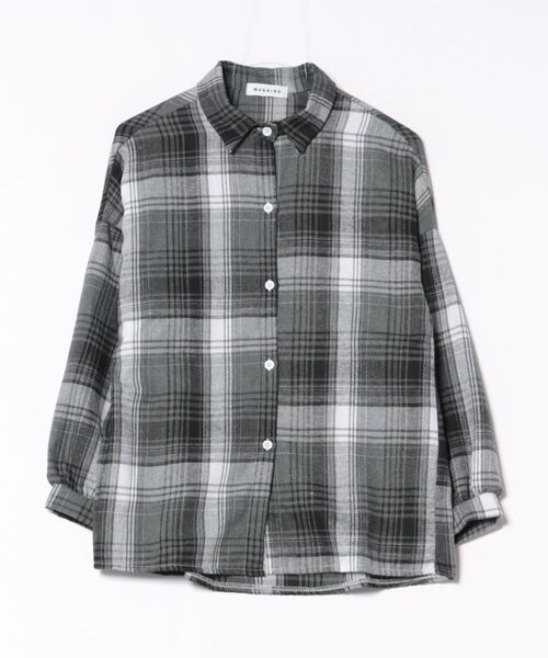 VIBGYOR（ヴィブジョー）の「レディース チェック柄シャツ(BDS)（シャツ/ブラウス・レディース・ブラウン/ブラック・FREE）」の14枚目の写真