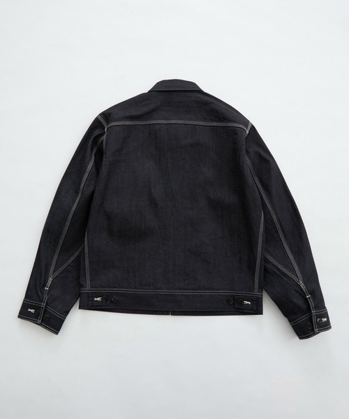 Lee(リー)の「Lee/リー【リジッド】91B ZIP-UPブルゾン/セットアップ可(デニムジャケット・メンズ・ノンウォッシュ・SMALL/MEDIUM/LARGE/X-LARGE)」の5枚目の写真