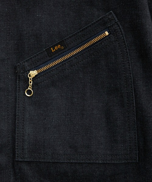 Lee(リー)の「Lee/リー【リジッド】91B ZIP-UPブルゾン/セットアップ可(デニムジャケット・メンズ・ノンウォッシュ・SMALL/MEDIUM/LARGE/X-LARGE)」の7枚目の写真