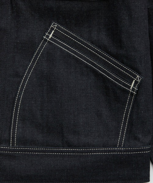 Lee(リー)の「Lee/リー【リジッド】91B ZIP-UPブルゾン/セットアップ可(デニムジャケット・メンズ・ノンウォッシュ・SMALL/MEDIUM/LARGE/X-LARGE)」の8枚目の写真
