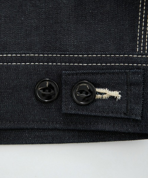 Lee(リー)の「Lee/リー【リジッド】91B ZIP-UPブルゾン/セットアップ可(デニムジャケット・メンズ・ノンウォッシュ・SMALL/MEDIUM/LARGE/X-LARGE)」の10枚目の写真