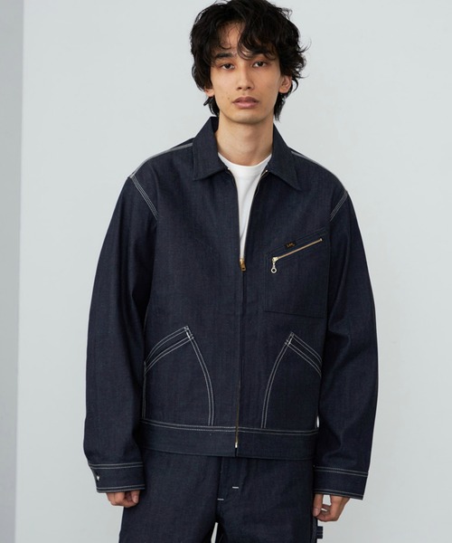 Lee(リー)の「Lee/リー【リジッド】91B ZIP-UPブルゾン/セットアップ可(デニムジャケット・メンズ・ノンウォッシュ・SMALL/MEDIUM/LARGE/X-LARGE)」の14枚目の写真