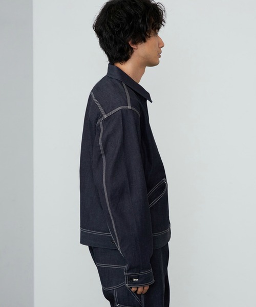 Lee(リー)の「Lee/リー【リジッド】91B ZIP-UPブルゾン/セットアップ可(デニムジャケット・メンズ・ノンウォッシュ・SMALL/MEDIUM/LARGE/X-LARGE)」の17枚目の写真
