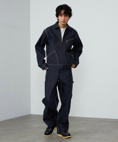 Lee(リー)の「Lee/リー【リジッド】91B ZIP-UPブルゾン/セットアップ可(デニムジャケット・メンズ・ノンウォッシュ・SMALL/MEDIUM/LARGE/X-LARGE)」の19枚目の写真