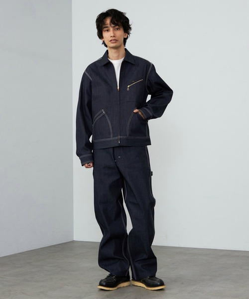 Lee(リー)の「Lee/リー【リジッド】91B ZIP-UPブルゾン/セットアップ可(デニムジャケット・メンズ・ノンウォッシュ・SMALL/MEDIUM/LARGE/X-LARGE)」の20枚目の写真