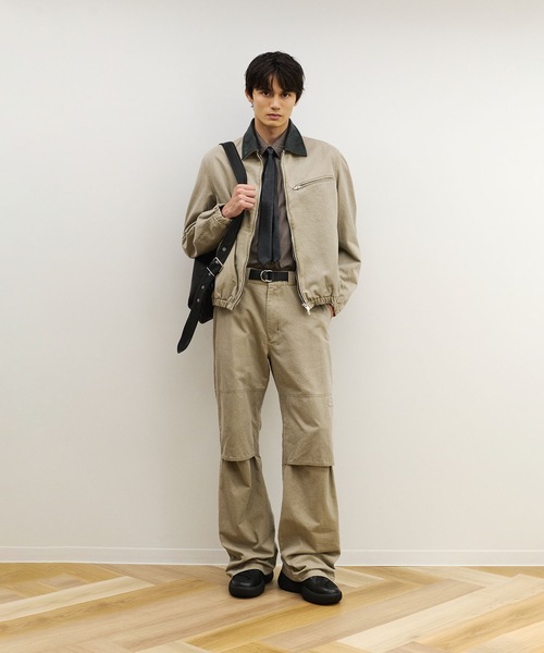 VEIN （ヴェイン）の「シンセティックレザー ナロータイ / SYNTHETIC LEATHER NARROW TIE（ネクタイ・メンズ・ブラック・ONE SIZE）」の2枚目の写真