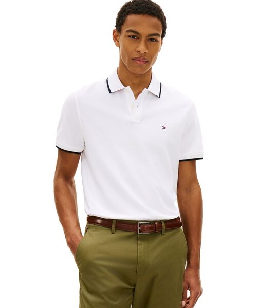 TOMMY HILFIGER(トミーヒルフィガー)の「ピケアンダーカラーレギュラーポロ(ポロシャツ・メンズ・レッド/ホワイト/ネイビー・X-LARGE/MEDIUM/LARGE/SMALL)」の3枚目の写真