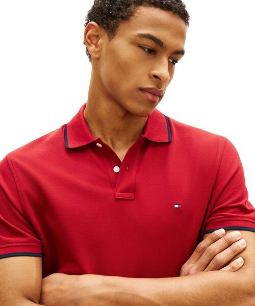 TOMMY HILFIGER(トミーヒルフィガー)の「ピケアンダーカラーレギュラーポロ(ポロシャツ・メンズ・レッド/ホワイト/ネイビー・X-LARGE/MEDIUM/LARGE/SMALL)」の7枚目の写真