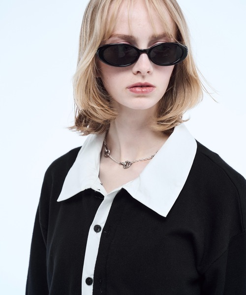 seyto サイズ2 / シャツレイヤードハーフスリーブニットポロシャツ seyto（セイト）の「Shirt layered half sleeve knit polo shirt