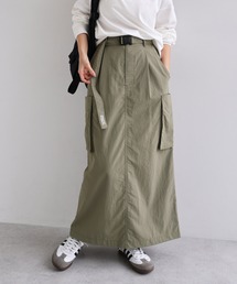 ANME（アンメ）の「接触冷感 UVカット(UPF50+) 撥水加工ナイロンスカート【ベルト付き】（スカート）」