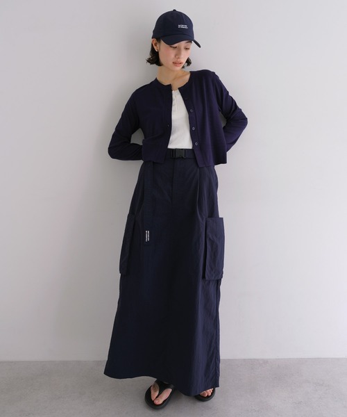 ANME（アンメ）の「接触冷感/UVカット(UPF50＋)/撥水加工ナイロンスカート【ベルト付き】（スカート・レディース・グレー/ライトカーキ/ブラウン/ネイビー/ブラック/チャコールグレー・L/M）」の15枚目の写真