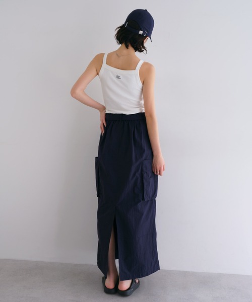 ANME（アンメ）の「接触冷感/UVカット(UPF50＋)/撥水加工ナイロンスカート【ベルト付き】（スカート・レディース・グレー/ライトカーキ/ブラウン/ネイビー/ブラック/チャコールグレー・L/M）」の17枚目の写真