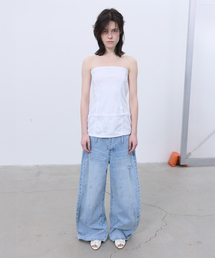 LCDC TM（エルシーディーシーティーエム）の「JERSEY UNDIE TUBE TOP (WHITE)（その他トップス）」