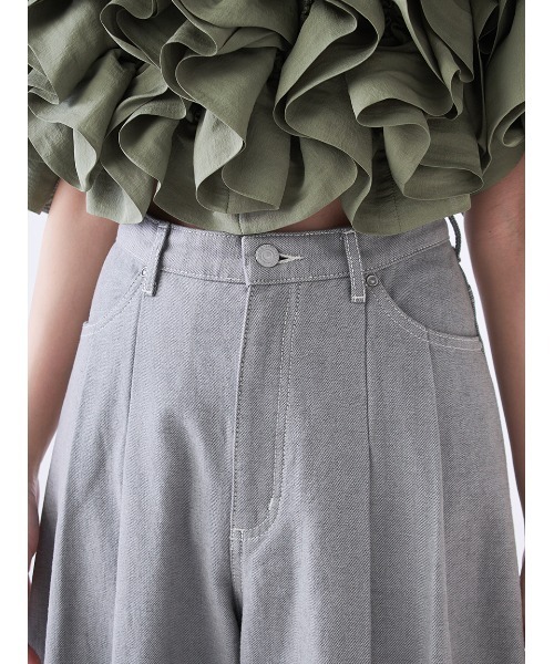 SNIDEL（スナイデル）の「【00サイズあり】カーブデニムワイドパンツ（デニムパンツ・レディース・ホワイト/グレー/ライトブルー・0/00/1）」の13枚目の写真