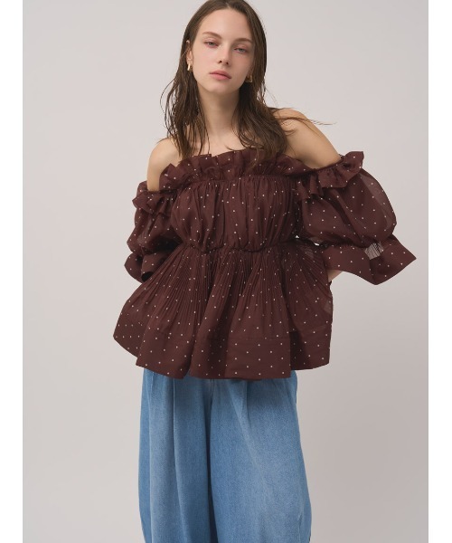 SNIDEL（スナイデル）の「【00サイズあり】カーブデニムワイドパンツ（デニムパンツ・レディース・ホワイト/グレー/ライトブルー・0/00/1）」の4枚目の写真