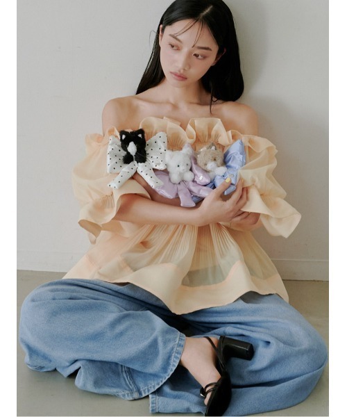 SNIDEL（スナイデル）の「【00サイズあり】カーブデニムワイドパンツ（デニムパンツ・レディース・ホワイト/グレー/ライトブルー・0/00/1）」の6枚目の写真