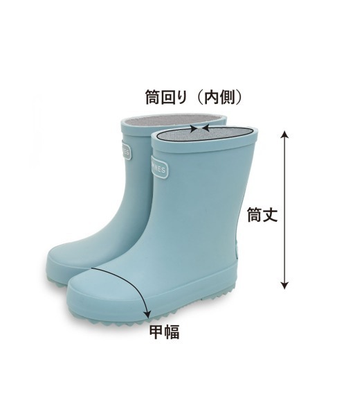 OMNES（オムネス）の「キッズレインブーツ（レインシューズ・キッズ・グレー/ベージュ/カーキ/ネイビー/ラベンダー/サーモンピンク/モスグリーン・17.0cm/16.0cm/20.0cm/19.0cm/18.0cm/15.0cm/22.0cm/21.0cm）」の22枚目の写真