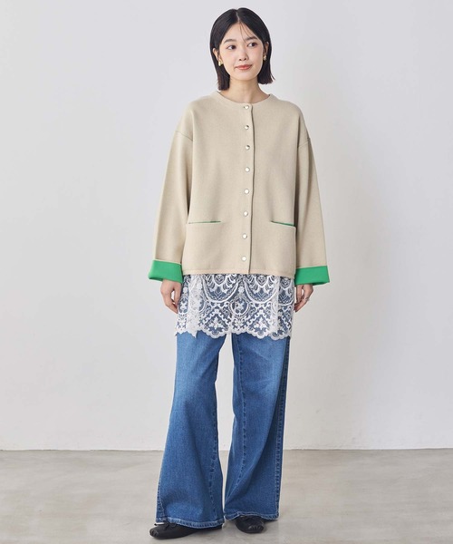 Gready Brilliant（グレディブリリアン）の「ＬＵコードレースキャミ（キャミソール・レディース・ブラック/アイボリー・38）」の11枚目の写真