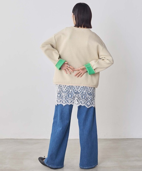 Gready Brilliant（グレディブリリアン）の「ＬＵコードレースキャミ（キャミソール・レディース・ブラック/アイボリー・38）」の13枚目の写真