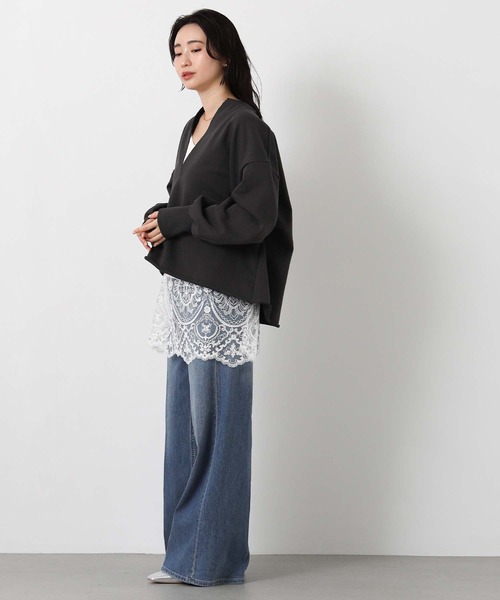 Gready Brilliant（グレディブリリアン）の「ＬＵコードレースキャミ（キャミソール・レディース・ブラック/アイボリー・38）」の4枚目の写真