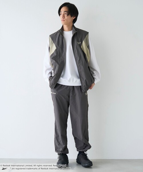 coen(コーエン)の「Reebok(リーボック)別注トラックパンツ(その他パンツ・メンズ・オフホワイト/ダークグレー/ベージュ・M/L/XL)」の14枚目の写真