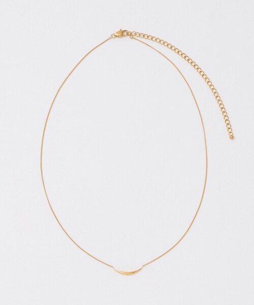 green label relaxing（グリーンレーベルリラクシング）の「カーブバー ネックレス（ネックレス・レディース・シルバー/ゴールド・FREE）」の8枚目の写真